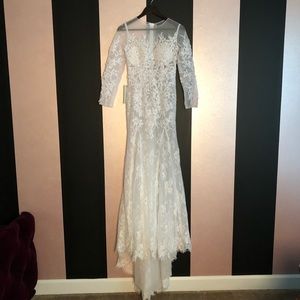 SHEER WHITE FORMAL GOWN